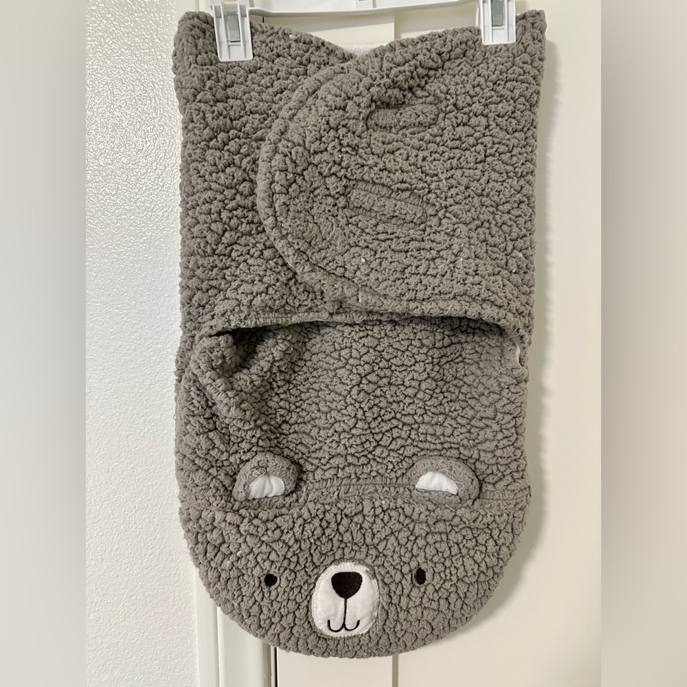 Chick Pea Gray Bear Swaddle